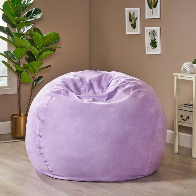 Madison Faux Suede 5-foot Beanbag Chair by Christopher Knight Home