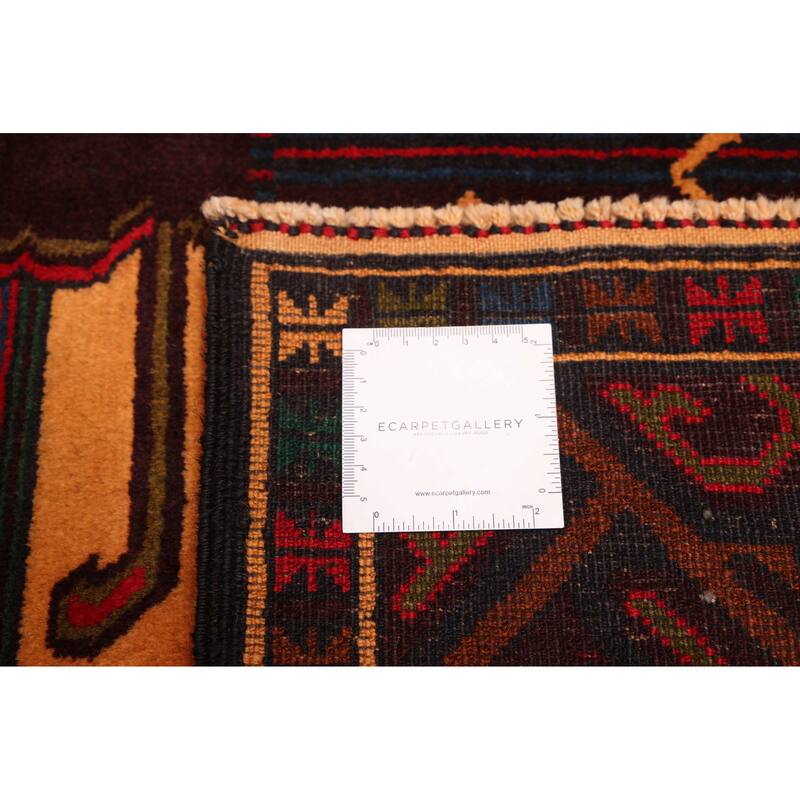 ECARPETGALLERY Hand-knotted Teimani Light Orange Wool Rug - 3'7 x 6'8