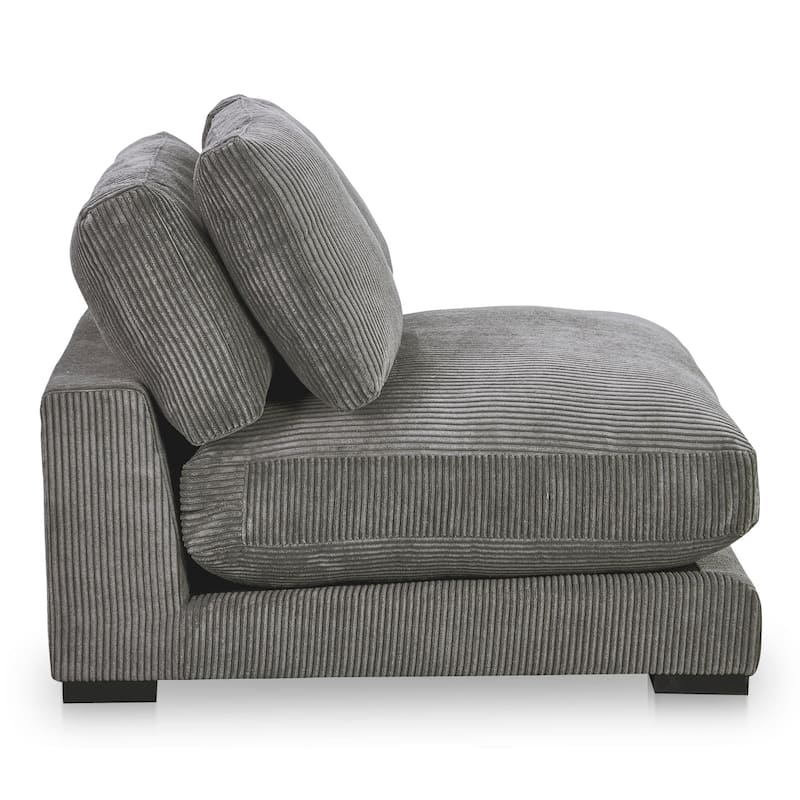 NADAAL STUDIOS Keira, Slipper Chair, Corduroy Upholstery - 41.5"W x46"D x33"H