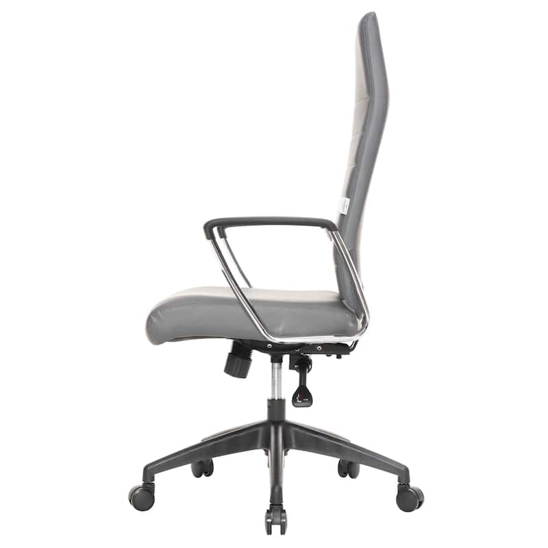 Hilton Modern High Back Ergonomic Leather Office Chair with Adjustable Height, Swivel, and Tilt for Conference or Executive Desk