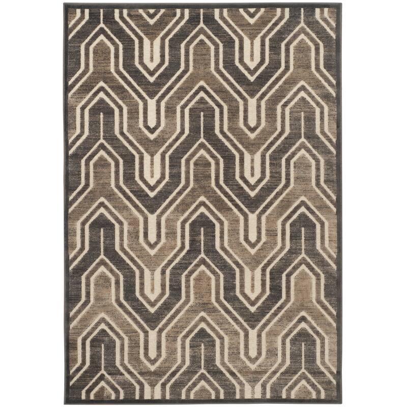 SAFAVIEH Paradise Flavie Modern Viscose Rug - 8' x 11'2" - Soft Anthracite/Cream