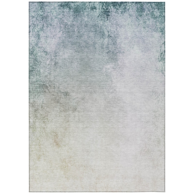 HomeRoots Ombre Transitional Rectangle Outdoor Rug