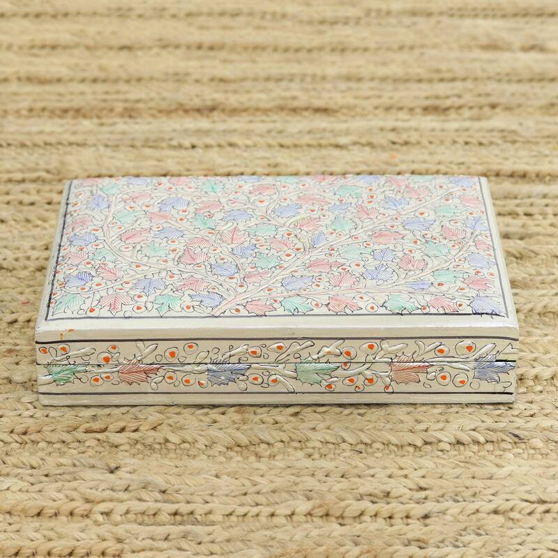 Novica Handmade Maple Delight Papier Mache Decorative Box