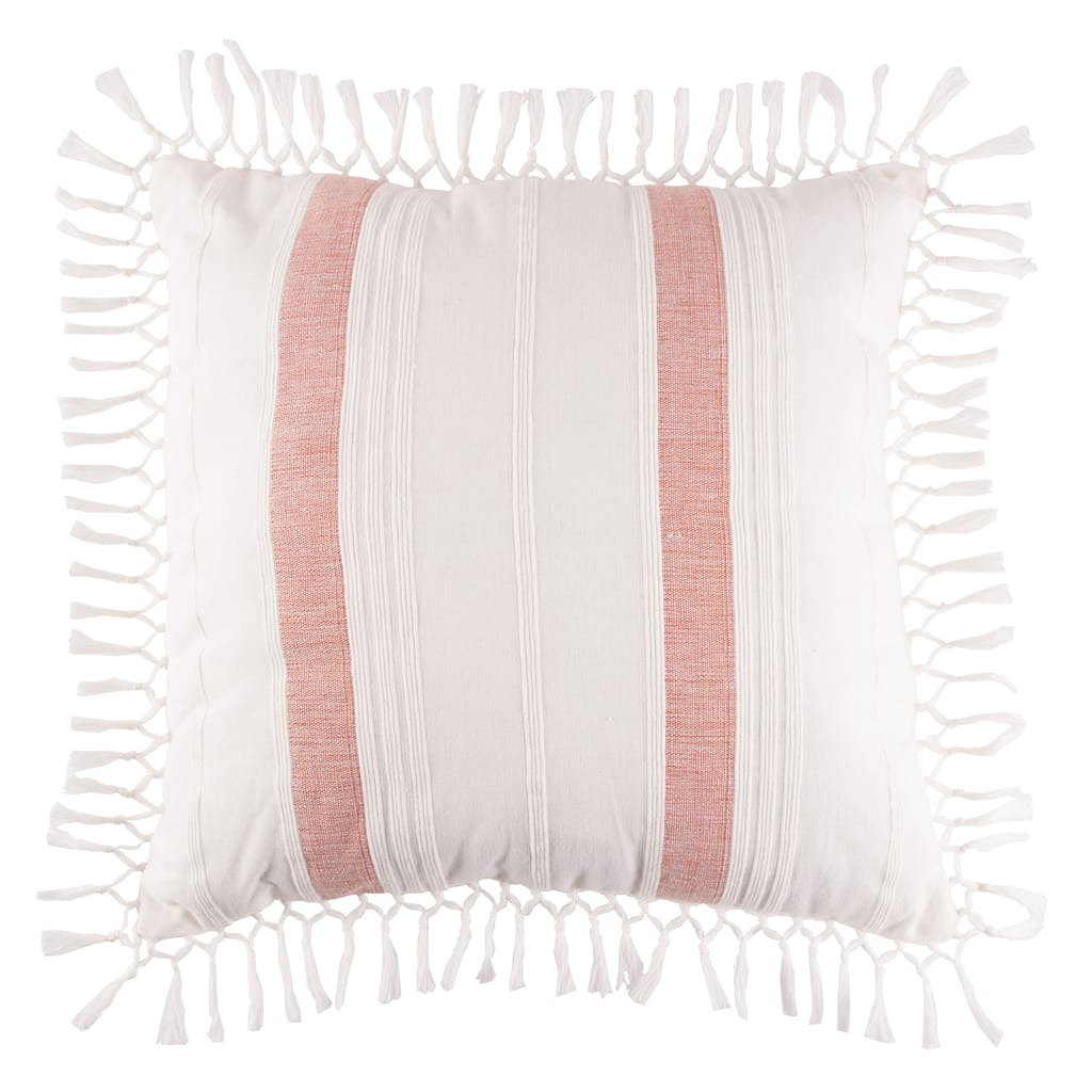 20" x 20" Nathan Berry Striped Woven Square Throw Pillow