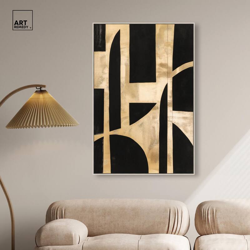 Noir and Gold II Canvas by Art Remedy