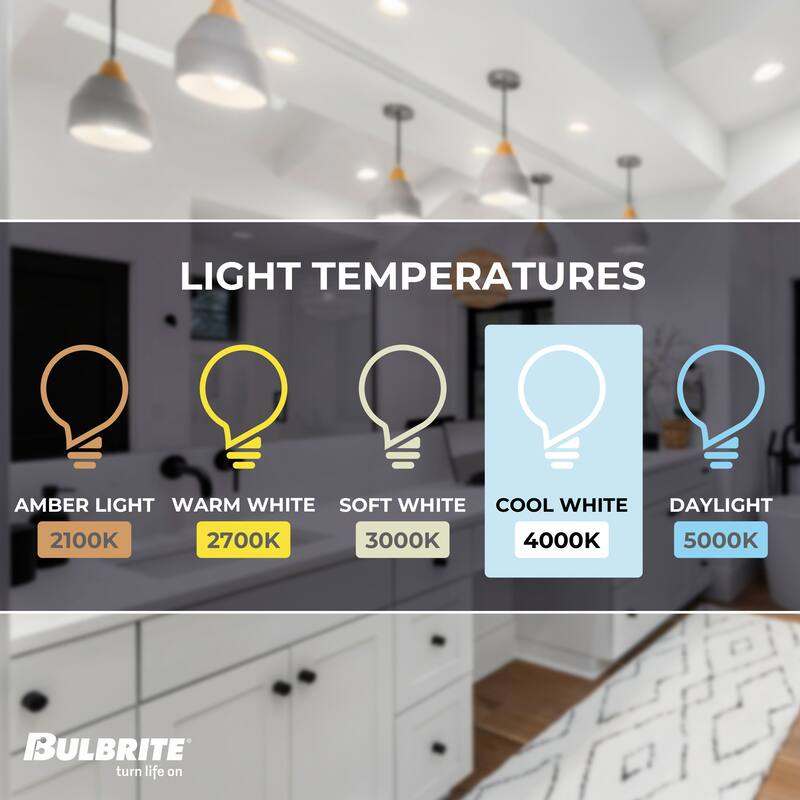 Bulbrite Pack of (4) 10 Watt Dimmable Flood PAR30 Short Neck Medium (E26) LED Light Bulb - Cool White Light