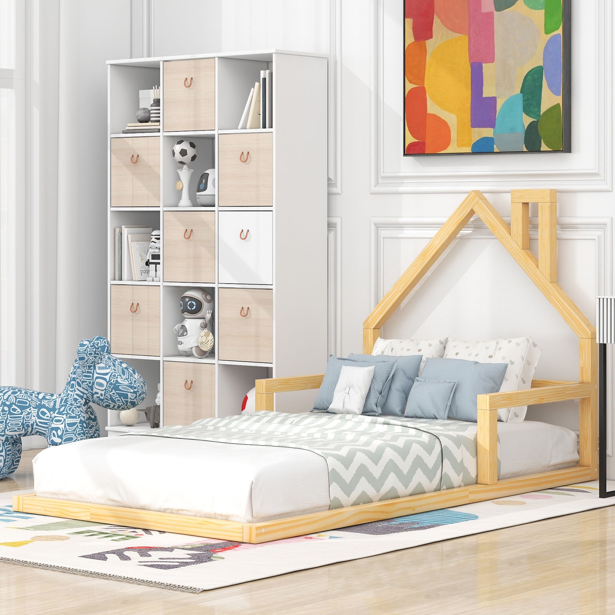 Headboard for mattress on sale on floor