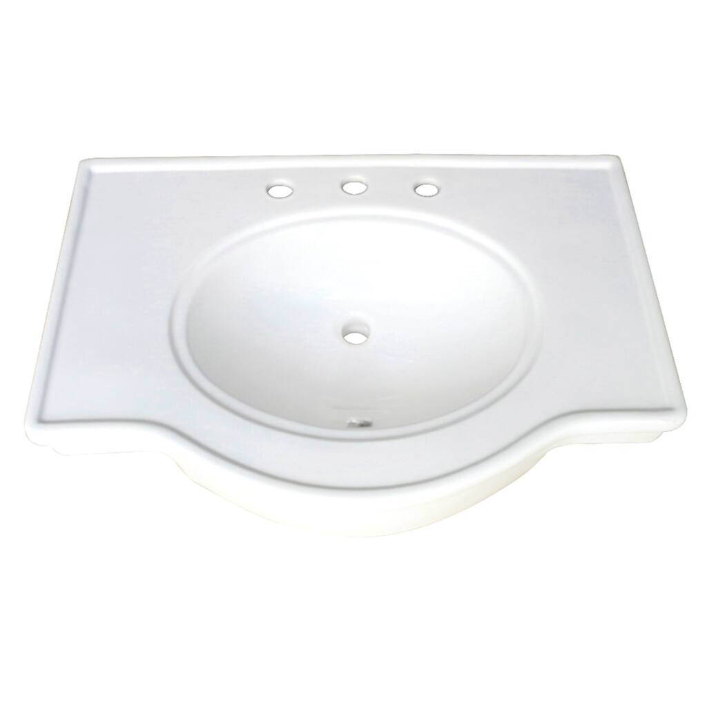Kingston Brass Imperial 31" x 22" Ceramic Console Sink Basin