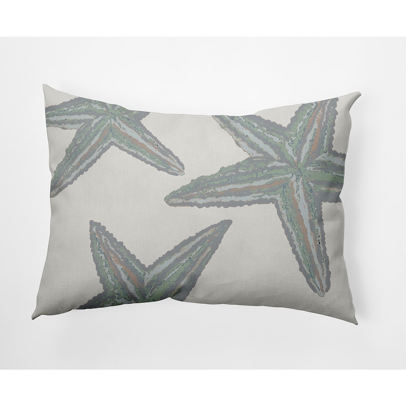 Starfish Constellation Nautical Decorative Indoor Pillow - Pretty Grey - 14" x 20"