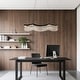 preview thumbnail 7 of 13, Modern Glam 1-Light LED Crystal Chandelier Island Lights for Dining Room - W 33.5" x H 9" x D 7.9"