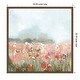 preview thumbnail 5 of 8, Fields of Gentle Blooms by PI Studio Framed Canvas Wall Art Sylvie Walnut