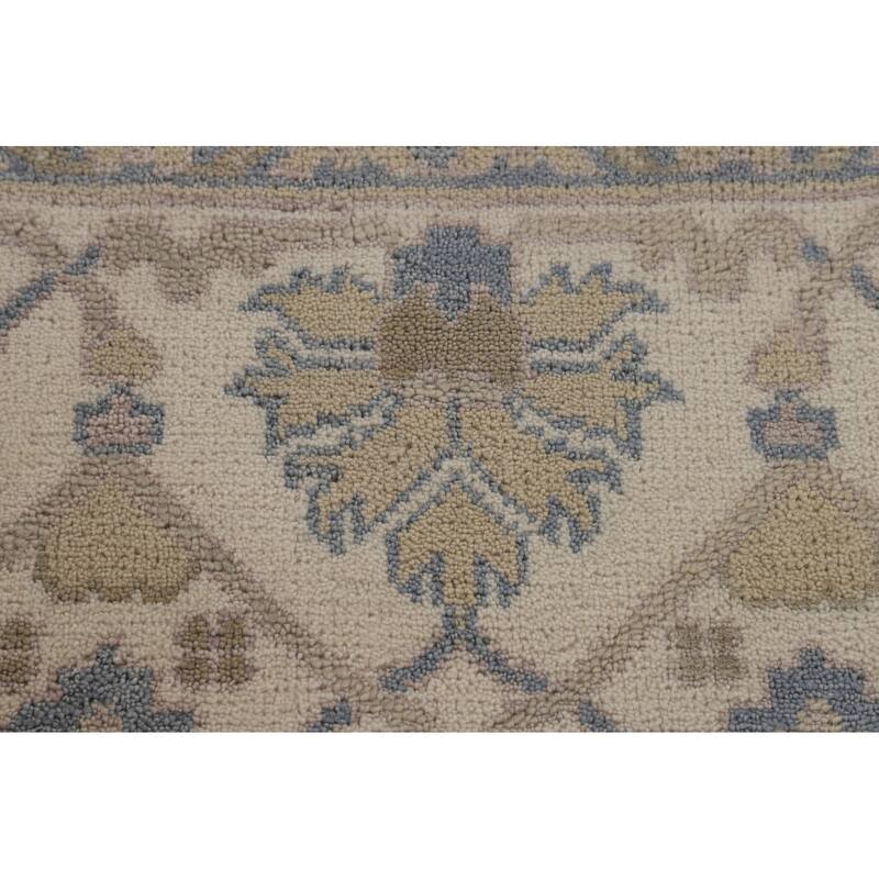 All-Over Oushak Oriental Square Area Rug Handmade Wool Carpet - 7'10"x 7'11"