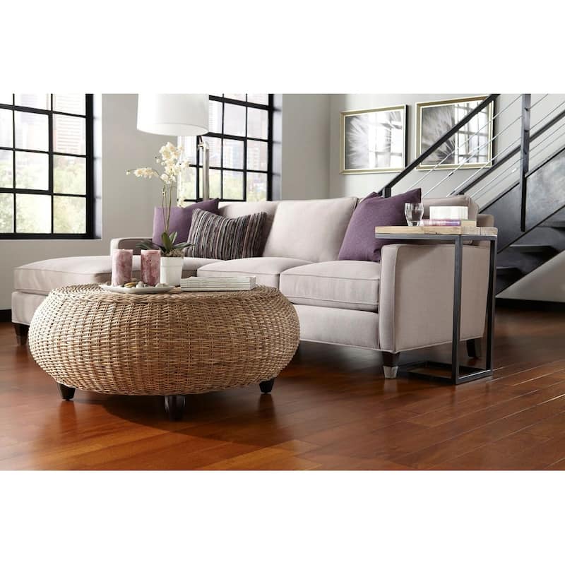 Blackpool Reclaimed Elm & Brushed Steel Martini End Table