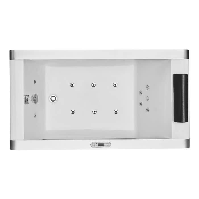 Eago Alfi Trade 59" Free Standing Acrylic Air Tub with Right Drain,