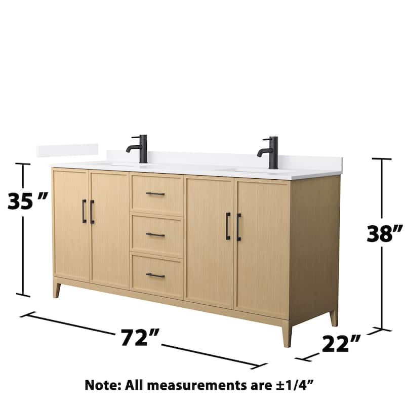 Wyndham Collection WCH717172D-VCA-UNSMXX Elan 72" Free Standing Double