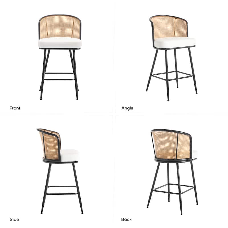26"/29" Rattan Upholstered Bar Stool /Counter Stools Set of 2/3/4
