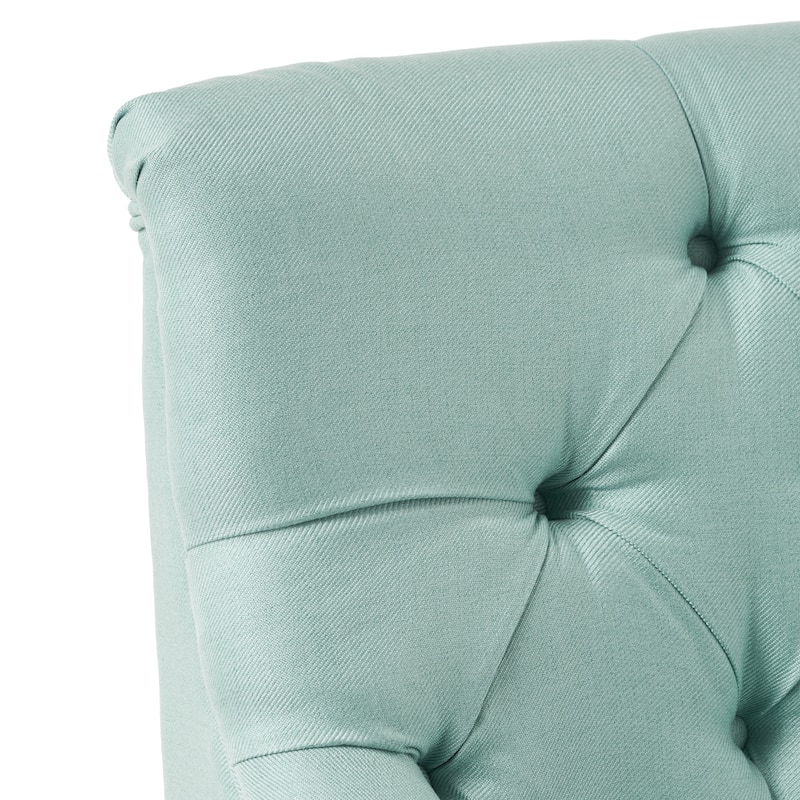 Nicole Polyester Blend Fabric Settee by Christopher Knight Home - 29.25"L x 43.75"W x 30.50"H