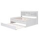 preview thumbnail 16 of 22, Full Wooden Captain Bed with Bookshelves