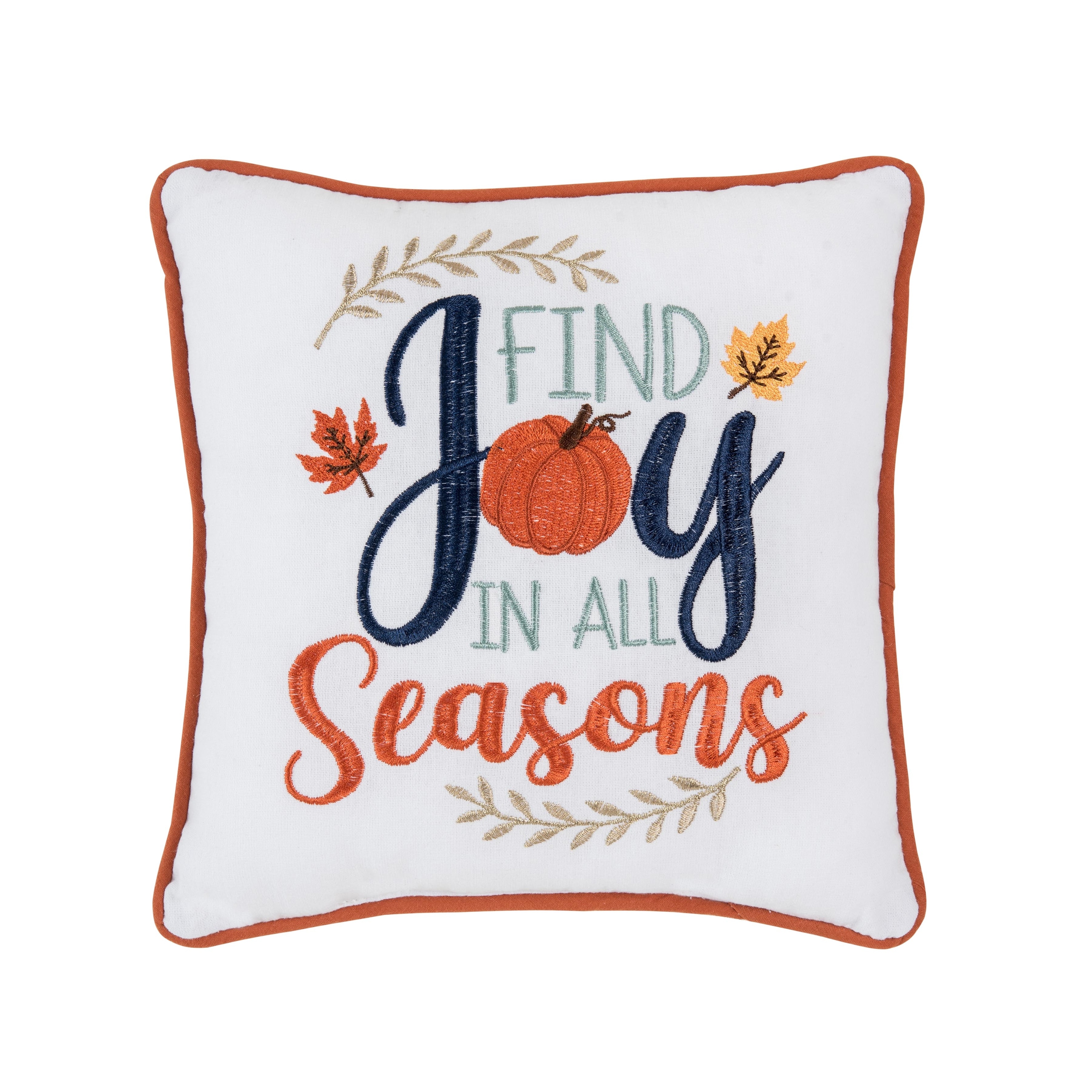 Find Joy In All Seasons Small Petite Throw Pillow