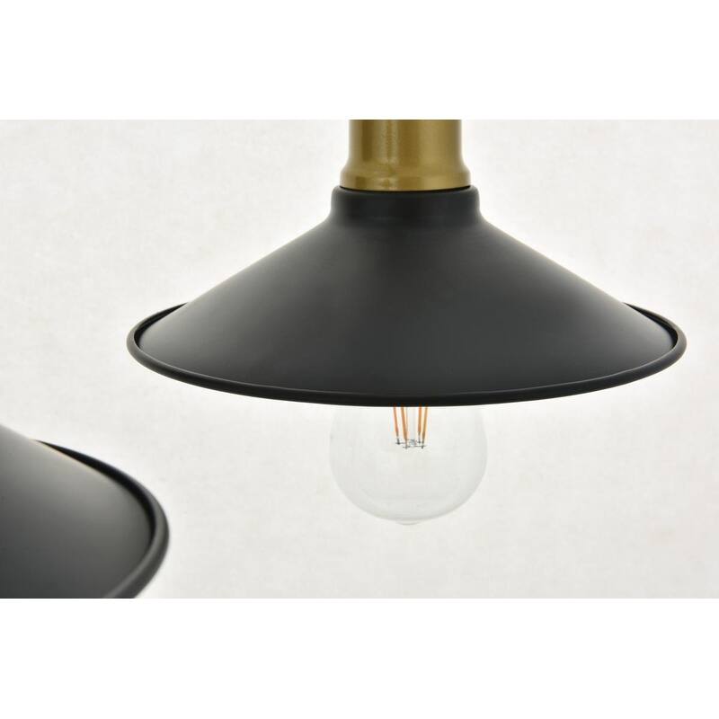 Nora Modern 2-light Wall Sconce with Flat Cone Shades