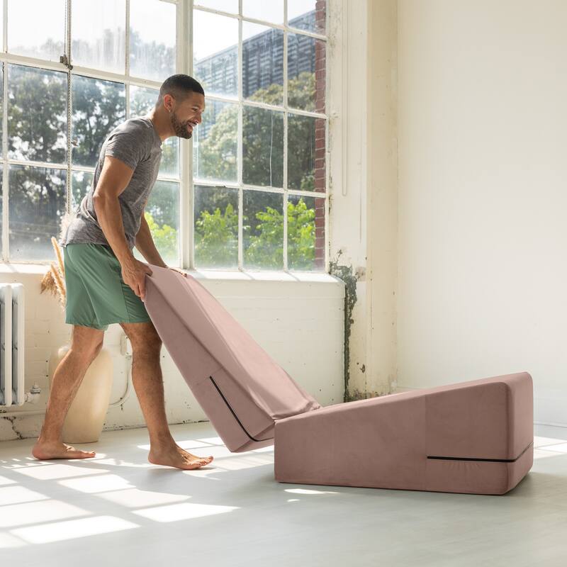 Avana Reach Super Ramp / Convertible Bed Bench w/ Slip Cover for Yoga & Massage, Microvelvet