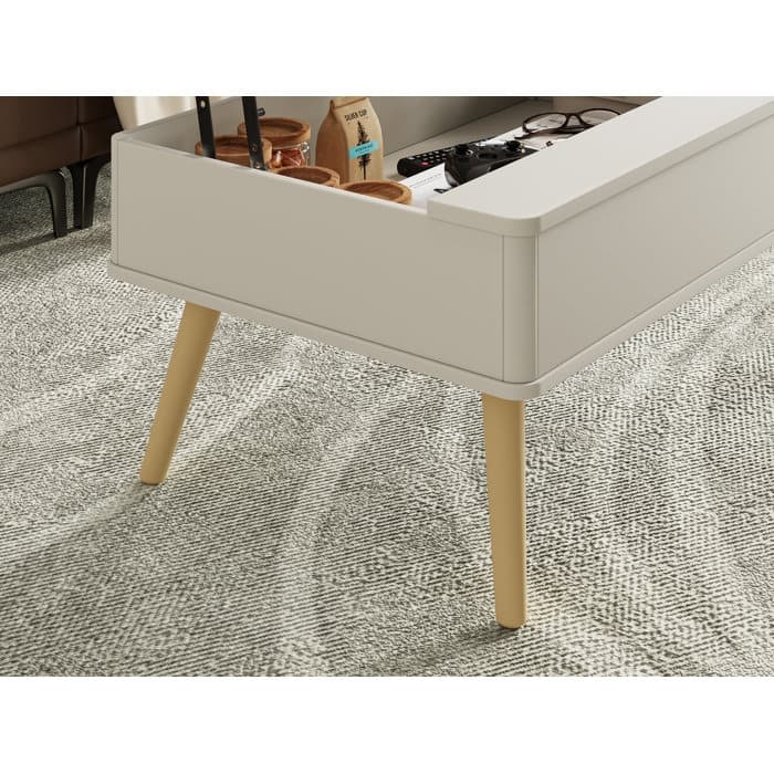 Elevatelux Rectangle Lift Top Square Coffee Table With Storage 37 x 23.5''