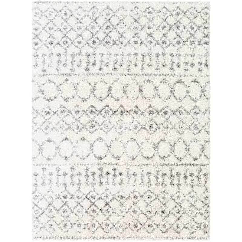 Livabliss Akai Plush Moroccan Stripe Area Rug