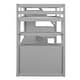 preview thumbnail 13 of 14, Twin Size Wood Loft Bed with Desk and Shelves,Storage Staircase and Drawers