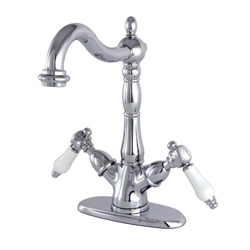 Kingston Brass Bel-Air 1.2 GPM Deck Mounted Bathroom Faucet - Polished Chrome