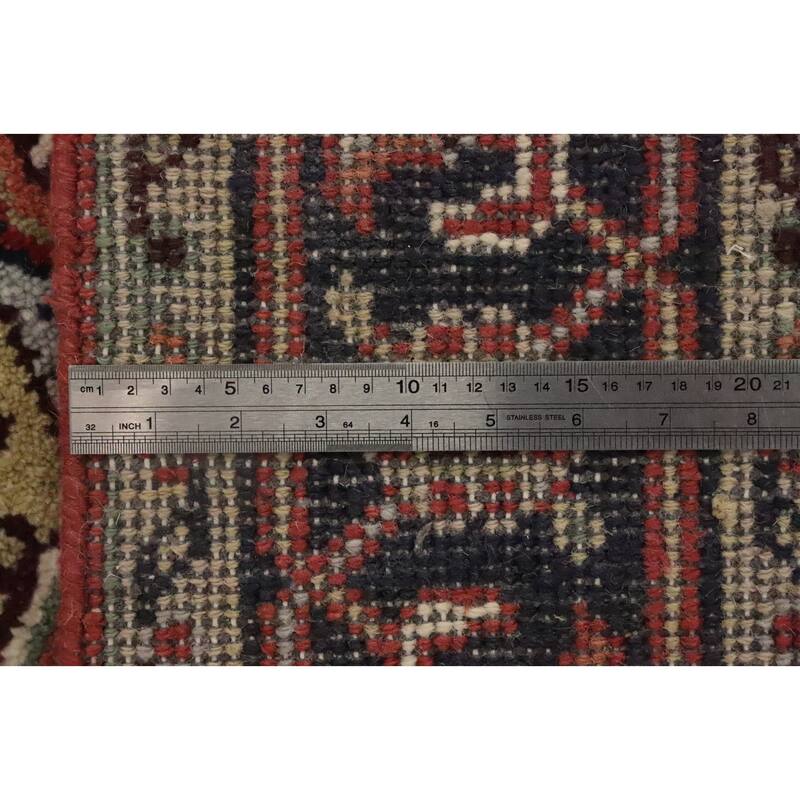Hand Knotted Oriental 100% Wool Carpet Traditional Medallion Oranges & Rust Heriz (serapi) Area Rug - 5' 11'' X 3' 11''