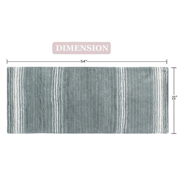 Gradiation Collection Absorbent Cotton Machine Washable Runner Rug