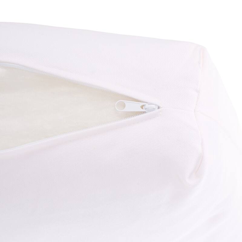 SAFAVIEH Couture Montford Teak 3-Seat Bench Casing (Cover Only) - 72Wx29Dx1H - White