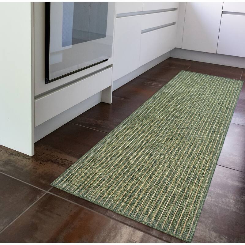 Liora Manne Carmel Textured Striped Indoor/ Outdoor Area Rug
