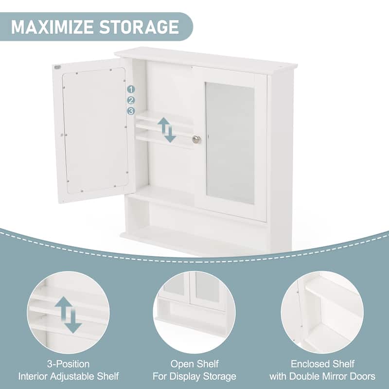 20" Bath Vanity Set - with Matching Mirror Medicine Cabinet & Ceramic Sink
