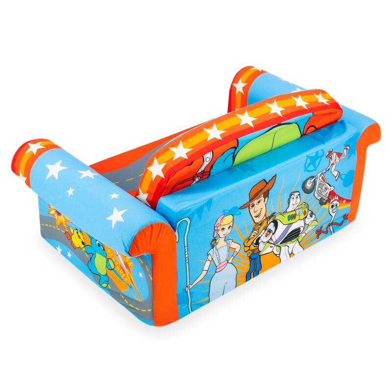 Marshmallow Furniture Kids 2-in-1 Flip Open Foam Compress Sofa Bed, Mickey Mouse