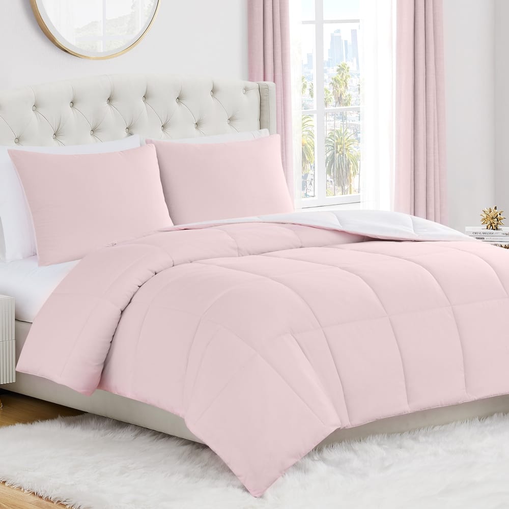 Juicy Couture Box Stitch Reversible Comforter Sets