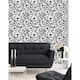 Black and White Floral Wallpaper - Bed Bath & Beyond - 35646816