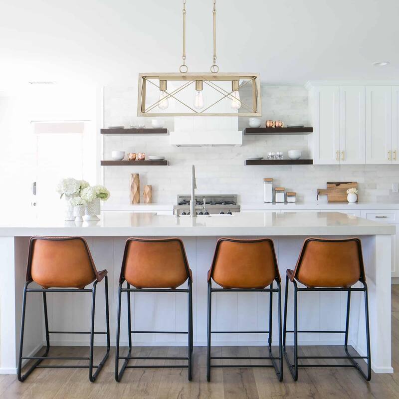 Acroma 3-light Rectangle Island Chandelier for Dining Room - 25 inches