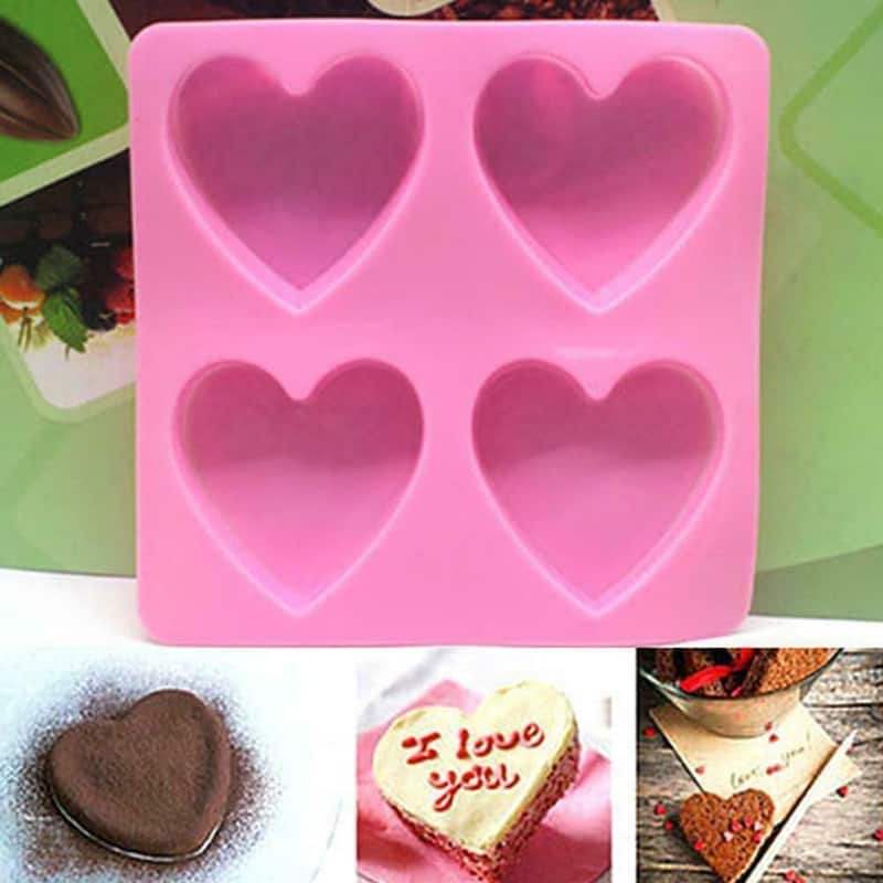 Heart-Shaped Silicone Mold for Cake and Chocolate - Bed Bath & Beyond ...