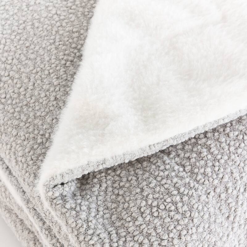 Jennifer Adams Chunky Boucle Throw Blanket