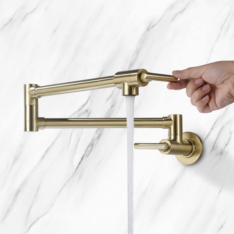 YASINU Contemporary 2-Handle Wall Mounted Pot Filler