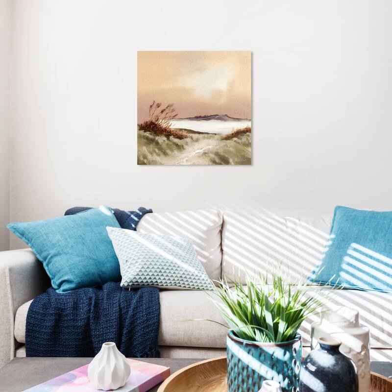 Wynwood Studio Nature and Landscape Landscape Brown and Amber Rustic Wall Art Canvas Print - 20 x 20