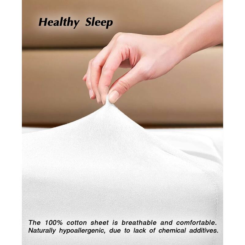 OrganicClub Ultra Soft Cotton Fitted Sheet