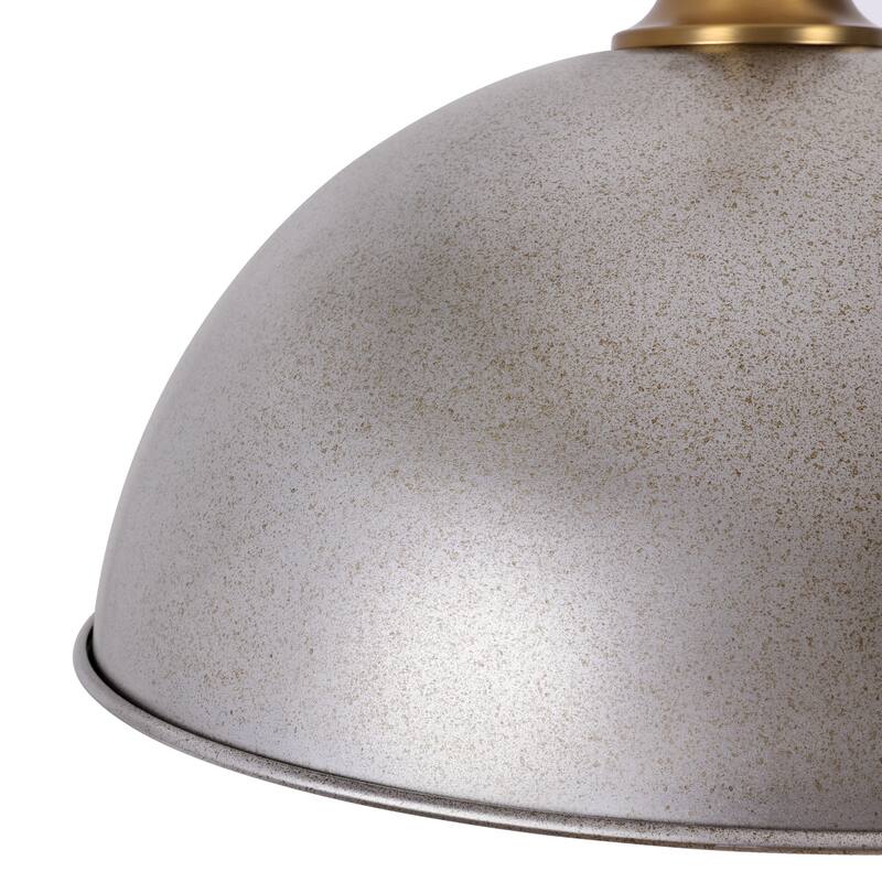 Modern Industrial 1-Light Dome Metal Pendant Light for Kitchen Island