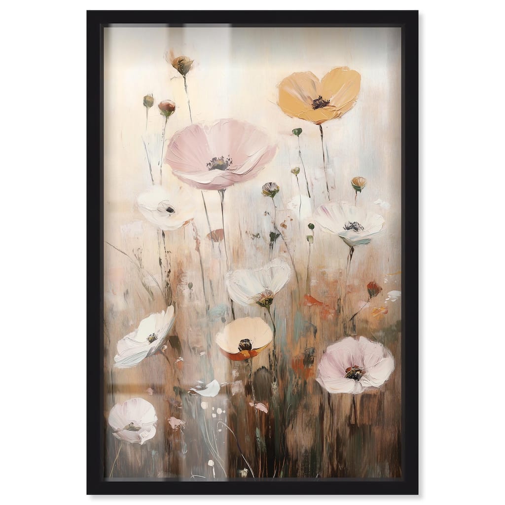 Delicate Flowers in Bloom Shadowbox by Art Remedy