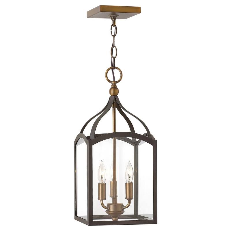 Hinkley Lighting Clarendon 3 Light 8" Wide Lantern Pendant with Clear