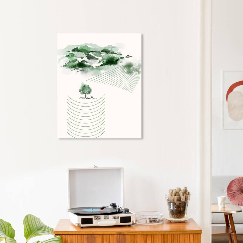 Wynwood Studio Canvas Floral and Botanical Forest Calculus Green Modern & Contemporary Wall Art Canvas Print - 20 x 24