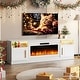 preview thumbnail 43 of 42, Bossin 70" Fireplace TV Stand with 36" Electric Fireplace, TV Stand for TVs Up to 80", 20 Colors LED Lights/Entertainment Center