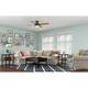 Hunter 52" Dempsey Flush Mount Ceiling Fan w/ LED Light Kit and Handheld Remote