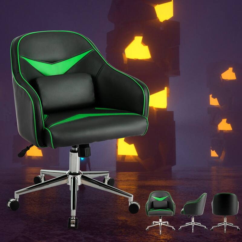 Costway Office Chair Task Desk Swivel Adjustable Height w/ Massage